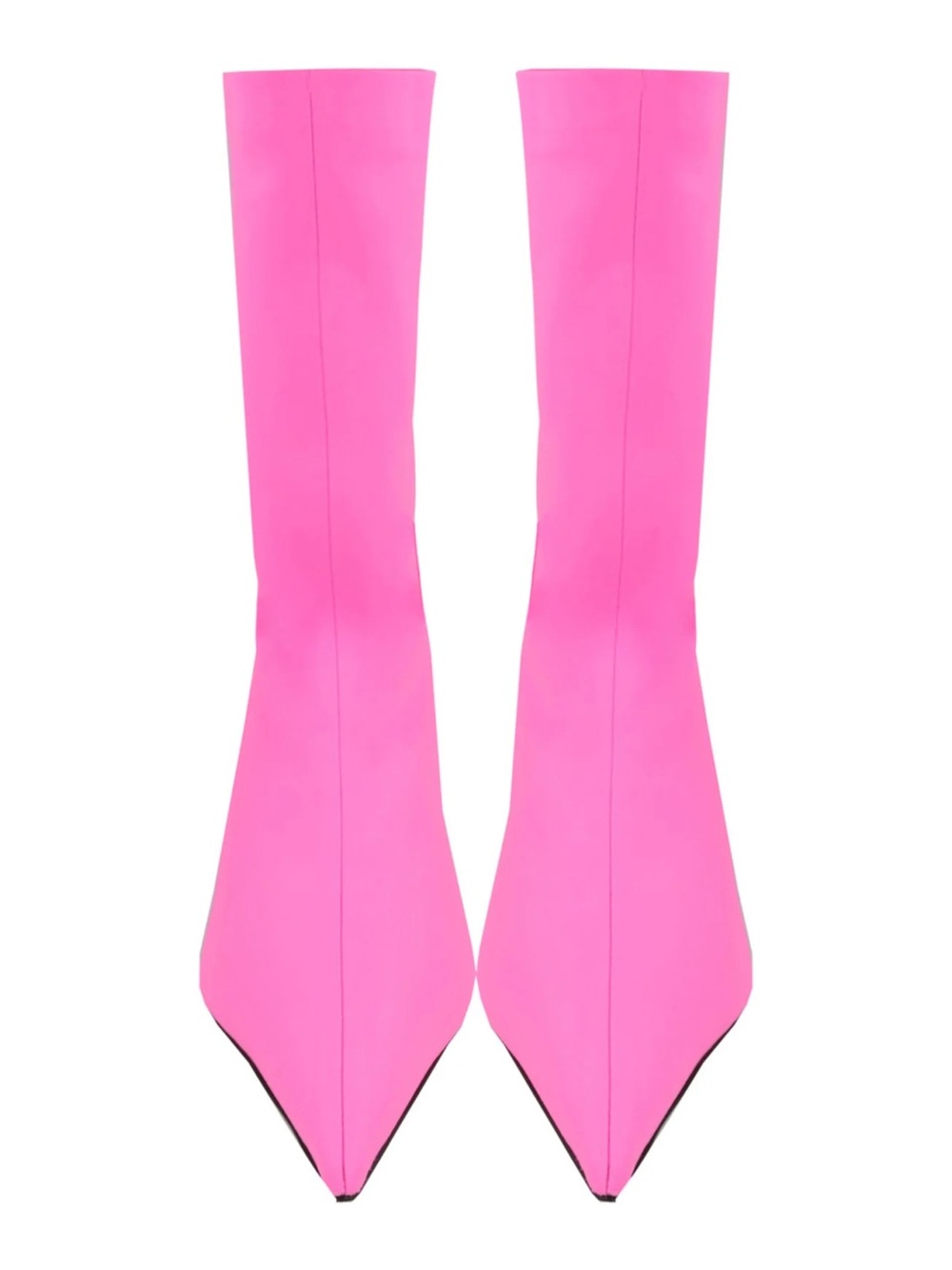BALENCIAGA PINK FLUORESCENT WOMENS KNIFE SOCK BOOTIE